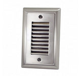 Nora Lighting NSW-674/30BN Mia LED Step Light with Vertical Louver 120-277V Brushed Nickel Finish