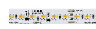 Core Lighting LSMW35WD-18K/27K-PF-24V Outdoor Auto Warm-Dim LED Strip 1800K / 2700K Color Temperature, PF per feet, 24 Voltage