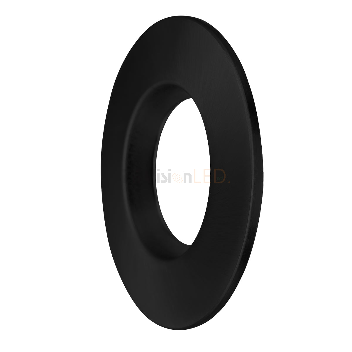 EnvisionLED CMD-TRIM-10-BLK-SM LED 10 Inch Clear-Spectacle Haze Reflector, Trim Accessories for CMD-3M Series Black Finish