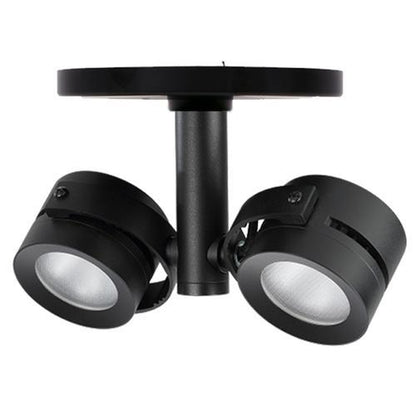 Core Lighting CMP410-L1-30-SI-FL-MP-UNV Double LED Monopoint Luminare Color Temperature  3000K, Beam Spread 30 Degrees Silver Finish
