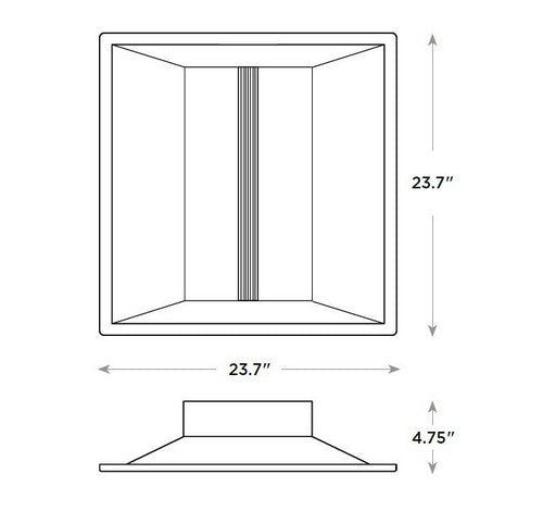 CREE LED Lighting CR22-32L-KK-S-HD 35W 2x2 Architectural LED Troffer Light Fixture - BuyRite Electric