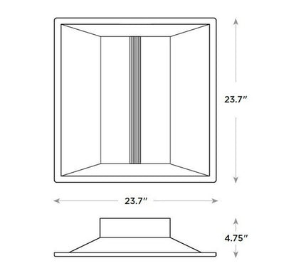 CREE LED Lighting CR22-32L-KK-S-HD 35W 2x2 Architectural LED Troffer Light Fixture - BuyRite Electric