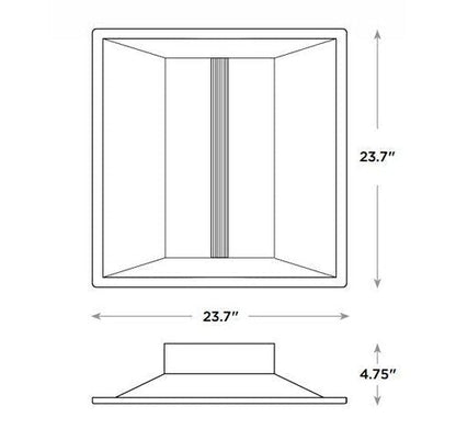 CREE CR22-20L-KK-S 22-CC 22W 2'x2' Architectural LED Troffer Step Dimming - BuyRite Electric