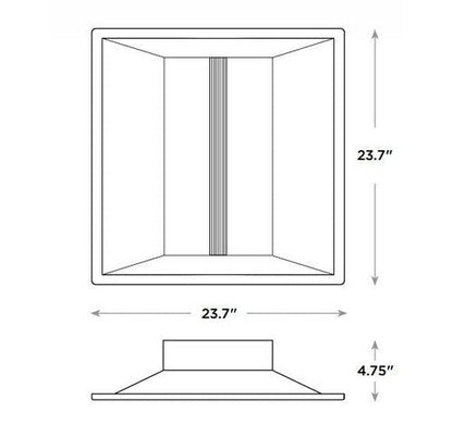 CREE CR22-20L-KK-S 22-CC 22W 2'x2' Architectural LED Troffer Step Dimming - BuyRite Electric