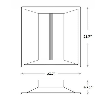 CREE LED Lighting CR22-32L-KK-S-EB14 32 Watt 32W 2'x2' Architectural LED Troffer Step Dimming - BuyRite Electric