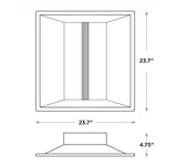 CREE CR22-20L-kk-10V-EB14 22 Watt 22W 2'x2' Architectural LED Troffer - BuyRite Electric
