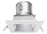 Westgate CRLC4-15W-50K-S-D LED Manufacturing 15W 4 Inch White Square Trim Clip-On/Snap-In Commercial Recessed Light, 5000K 1200-1275LM 120~277V