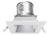 Westgate CRLC4-15W-30K-S-D LED Manufacturing 15W 4 Inch White Square Trim Clip-On/Snap-In Commercial Recessed Light, 3000K 1200-1275LM 120~277V