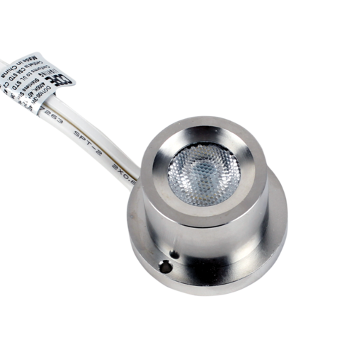 Core Lighting DOT100-3-40K-25-SS-12V LED Indoor/Outdoor Recessed Undercabinet Downlight Color Temperature  4000K,  Beam Spread  25 Degrees