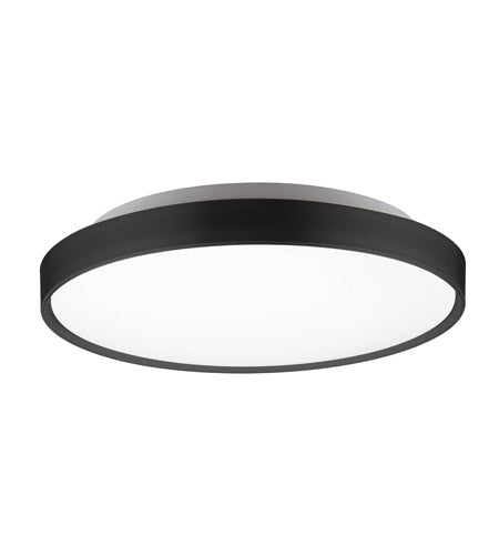 Kuzco Lighting FM43311-BK LED 11 Inch Brook Flush Mount Ceiling Light Black Finish