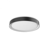 Kuzco Lighting FM43916-BK/WH LED 16 Inch Essex Flush Mount Ceiling Light Black and White Finish