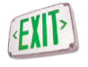 Westgate XT-WP-2GG-EM LED Red Wet Location Exit Sign 120/277V