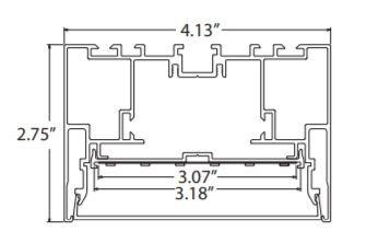 Core Lighting ALP400N-48 4 Inches Wide Linear LED Aluminum Profile - 48 Inches