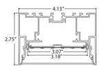 Core Lighting ALP400N-48 4 Inches Wide Linear LED Aluminum Profile - 48 Inches