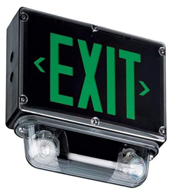 Westgate XTCLN4X-1G-12-28W-B Nema 4X Combination Led Exit Sign & Led Emergency