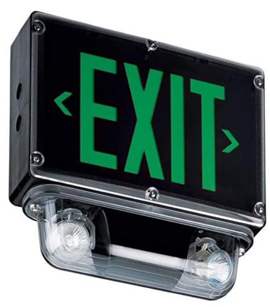 Westgate XTCLN4X-1G-12-15W-B Nema 4X Combination Led Exit Sign & Led Emergency