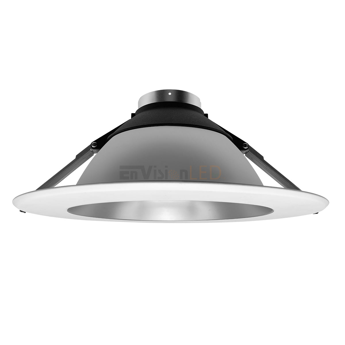 EnvisionLED CADM-8-CSH LED 8 Inch Clear-Spectacle, Commercial Downlight Trims, Haze Reflector/White Trim