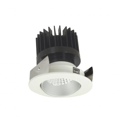 Nora Lighting NIOB-2RC50XHZMPW/HL 2 Inch Iolite Round Adjustable Cone Reflector Haze / Matte Powder White Finish 500-2500lm 5000K