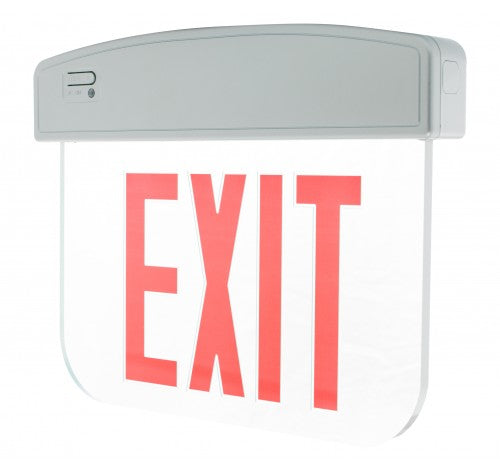 Westgate Double Face Edgelit LED Exit Sign - Mirror Aluminum - BuyRite Electric