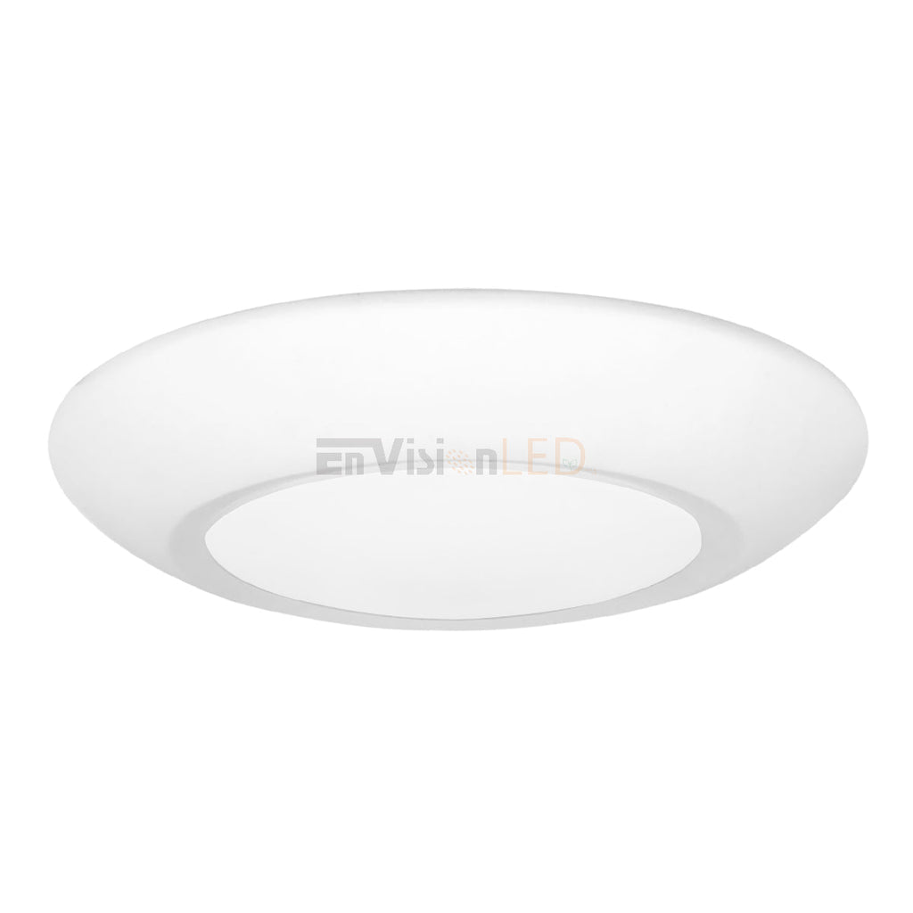 EnvisionLED LED-CDSK-6-15W-40K LED 6 Inch 15W Cusp Disk, Single CCT, 4000K White Finish
