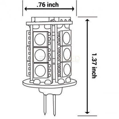 EnvisionLED LED-T3-2W-WW LED Bi-Pin Bulbs, T3 (G4) Non-Waterproof Warm 3000K