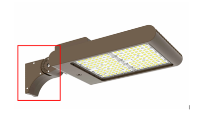 Westgate Lighting LFX-ASA-WH, Adjustable Straight Arm For LFX And LFXPRO And LF4PRO Series