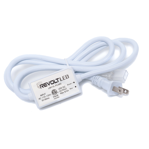 Core Lighting LSH50N-PCA-60 5ft Power Cord Adaptor for LSH-50 LED Tape Light