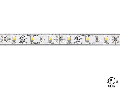 Core Lighting LSM15-60K-100-12V Flux 100-ft Indoor LED Tape Light Roll - 1.5W/FT, 12V,  Color Temperature 6000K