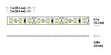 Core Lighting LSM30-35K-PF-12V, Flux 1-ft Indoor LED Tape Light Section - 3.0W/FT, 12V, Color Temperature: 3500K