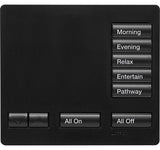 Lutron RR-T5RL-MN RadioRA 2 Maestro Large 5 Buttons with Raise/Lower Tabletop Designer Midnight Keypad 120V