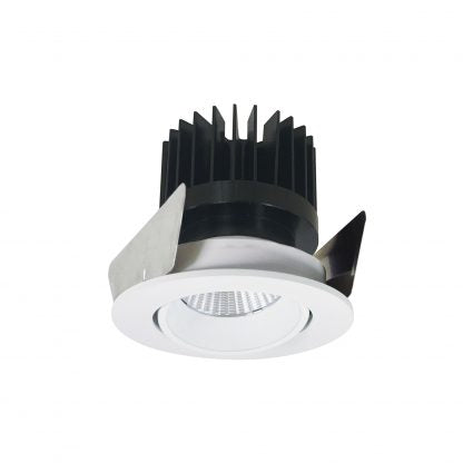 Nora Lighting NIOB-2RC40XMPW/HL 2 Inch Iolite Round Adjustable Cone Reflector Matte Powder White Finish 1500-2500lm 4000K