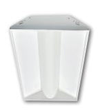 Nora Lighting NPTCB-E14/30AW LED 1x4 Center Basket Troffer Light 3000K White Finish