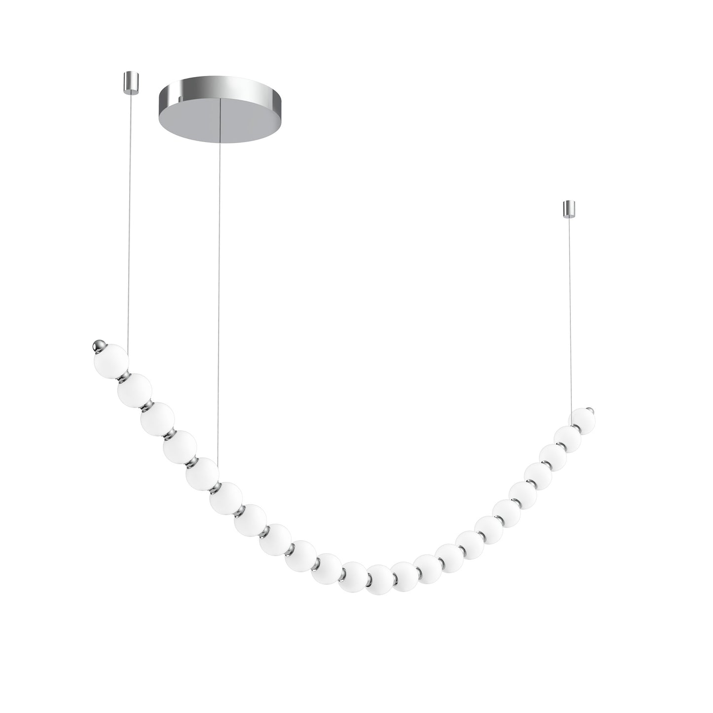 Alora Lighting CH321508CH LED Akoya Linear Chandelier Chrome Finish