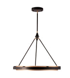 Alora Lighting PD302732CBGS Duo LED 32 inch Pendant Ceiling Light Black/Gold Finish