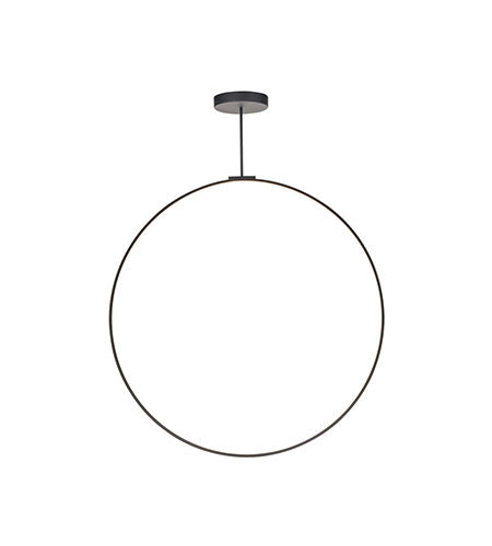 Kuzco Lighting PD82548-BK LED Cirque 48 Inch Pendant Ceiling Light Black Finish