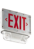 Westgate XTCLN4X-1R-6-15W-W Nema 4X Combination Led Exit Sign & Led Emergency