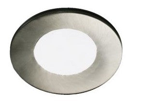 Westgate PL12-50K-BN 2W 3 Inch Slim Round Puck Light Trim Brushed Nickel Finish 12V 5000K