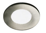 Westgate PL12-40K-BN 2W 3 Inch Slim Round Puck Light Trim Brushed Nickel Finish 12V 4000K