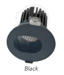 Westgate LRD-7W-27K-3WTRSL-BK 3 Inch LED Architectural Winged Recessed Light Slot Trim Black Finish