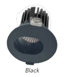 Westgate LRD-7W-40K-3WTRSL-BK 3 Inch LED Architectural Winged Recessed Light Slot Trim Black Finish