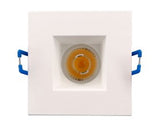 Westgate SDL2S-BF-MCT-WH LED 8W 2 Inch Square Baffle Trim Lights Multicolor Temperature White Finish