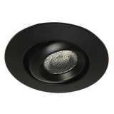 Core Lighting ULM220-30K-BK-12V, LED Recessed Undercabinet Downlight - 12V, Color Temperature: 3000K Black Finish