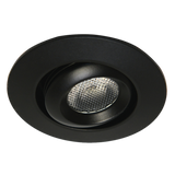 Core Lighting ULM220-40K-BK-12V, LED Recessed Undercabinet Downlight - 12V, Color Temperature: 4000K Black Finish