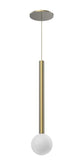 Kuzco Lighting PD15518-BG LED Elixir 18 Inch 7W Pendant Ceiling Light Brushed Gold Finish