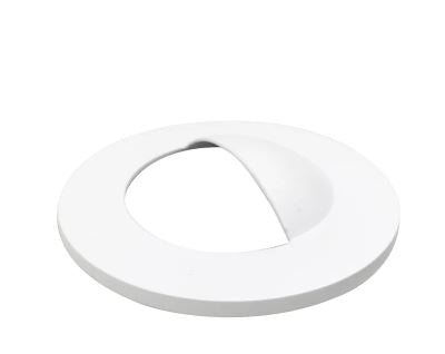 Nora Lighting NM2-2RWMPW Round Wall Wash Recessed Trim for NM2-2RDC, Matte Powder White Finish