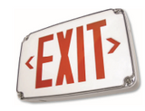 Westgate XT-WP-2RG-EM LED Red Wet Location Exit Sign 120/277V