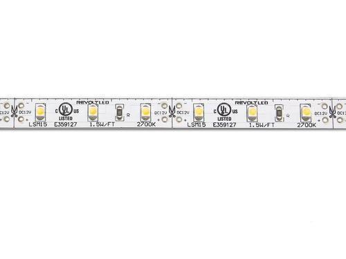 Core Lighting LSM15-60K-16-12V LED Flux 16.4-ft 6000K Indoor Tape Light Roll - 1.5W/FT, 12V